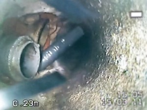 Detección de atasco con inspección de tubería en las comunidades Atasco interior tubería