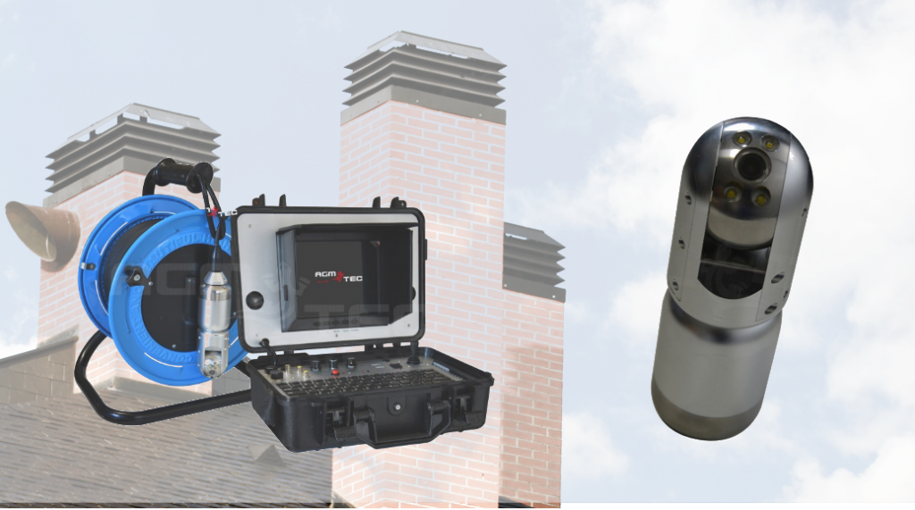 Inspección de chimeneas con cámara cctv o boroscopio