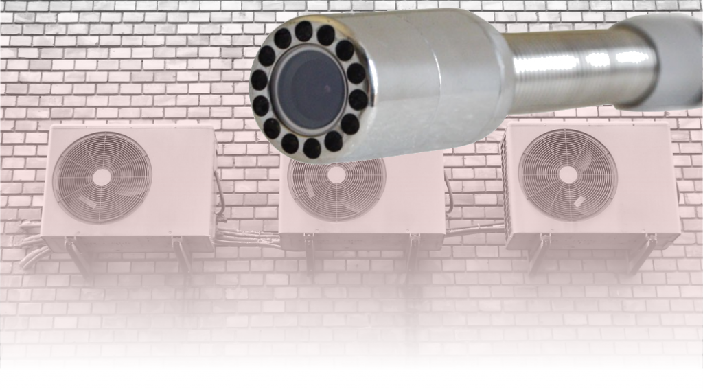 Inspección con boroscopio en climatización y ventilación
