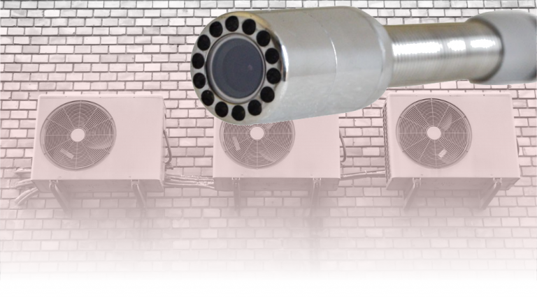 Inspección con boroscopio en climatización y ventilación